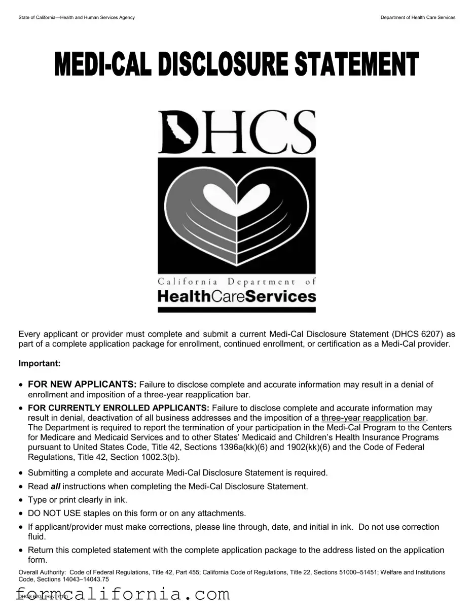 Blank California Dhcs PDF Form