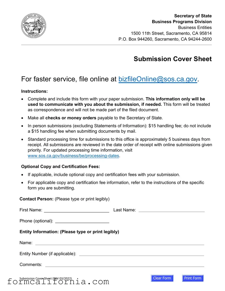 Blank California Llc 1 PDF Form