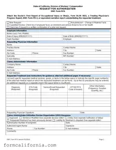 Blank Ca Rfa PDF Form
