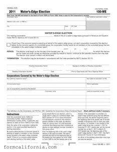 Blank California 100 We PDF Form