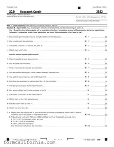 Blank California 3523 PDF Form