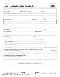 Blank California 3528 A PDF Form