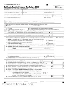 Blank California 540 C1 PDF Form