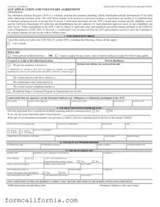 Blank California Alternative Custody PDF Form