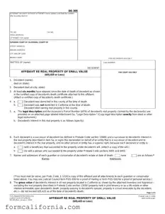 Blank California De 305 PDF Form
