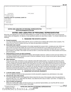 Blank De 147 PDF Form
